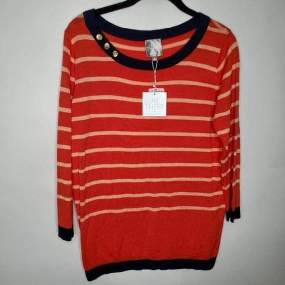 Karen Walker Sweaters - NEW Karen Walker M Striped Sweater Anthropologie